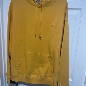 Champion Men Yellow Large Hoodie